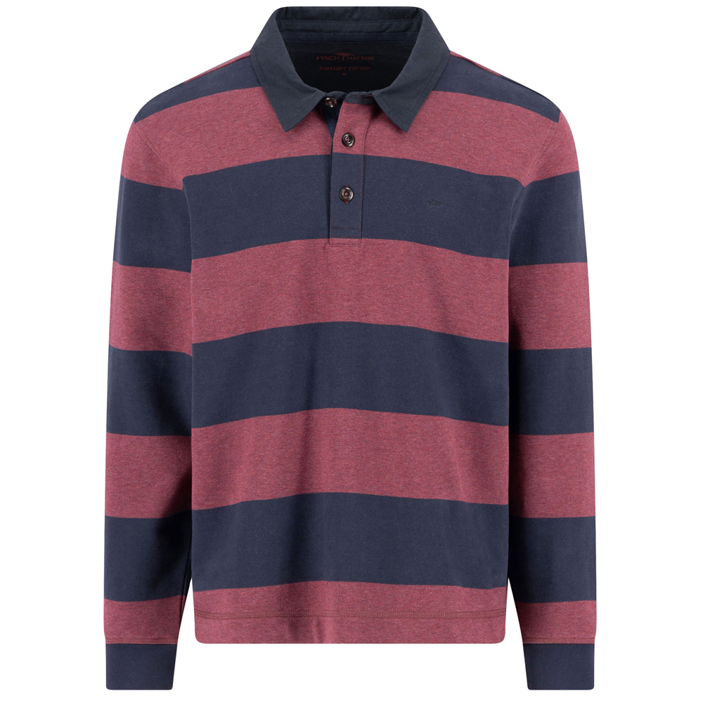 Fynch-Hatton Hatton Striped Rugby Shirt